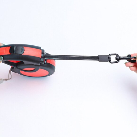 Automatic Retractable Pet Leash – Durable Nylon, 16 ft Rope, One-Handed Braking - Picture 3 of 13